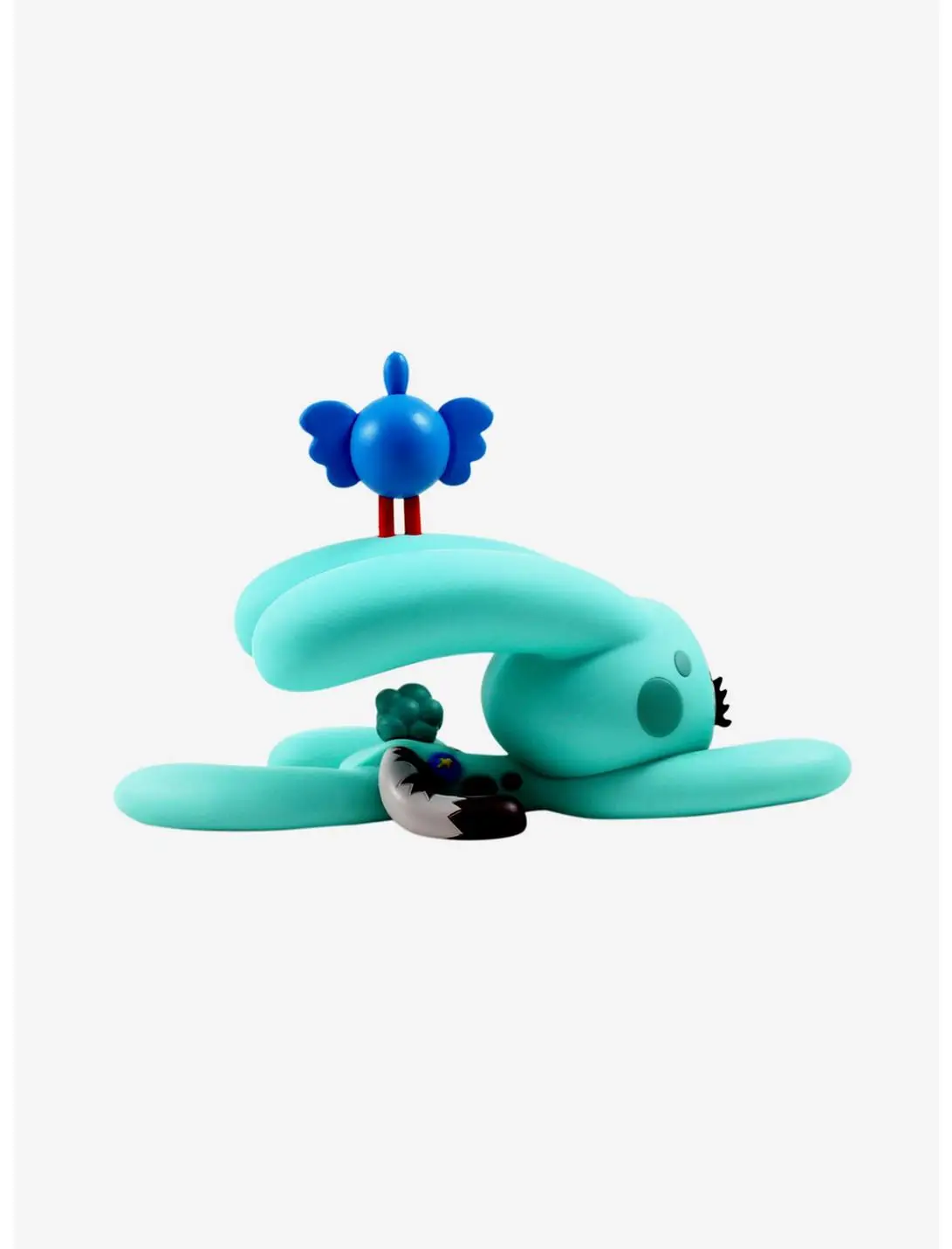 3D Retro Bunny Kitty Blue Teal Vinyl Figure