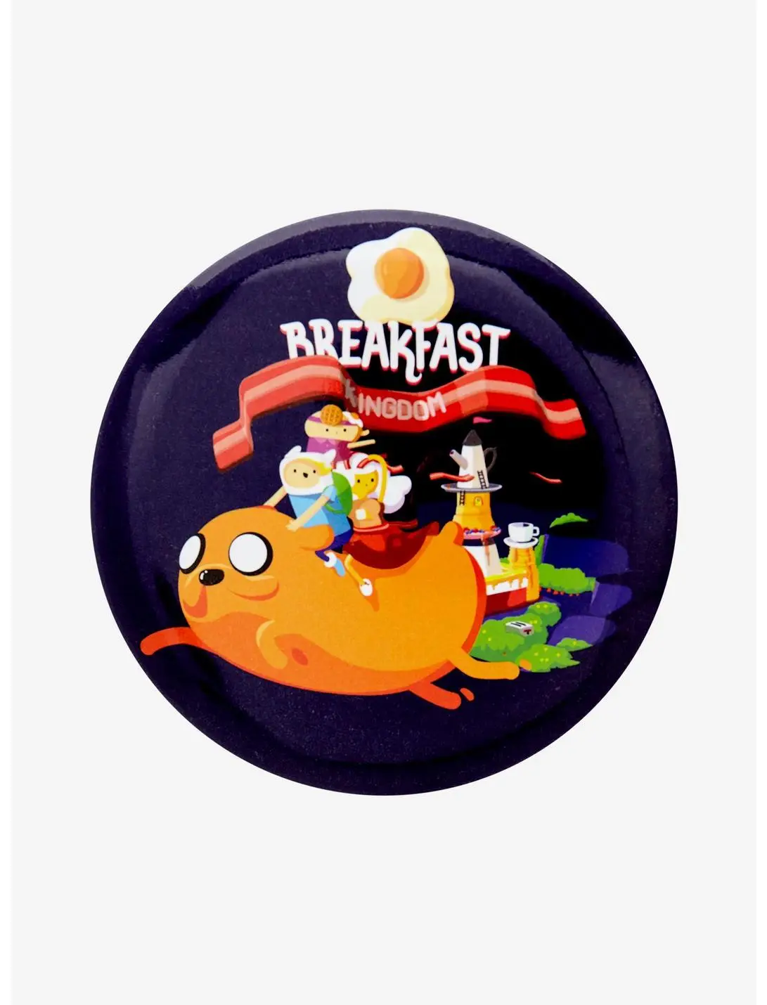 Adventure Time Breakfast Kingdom Button Pin