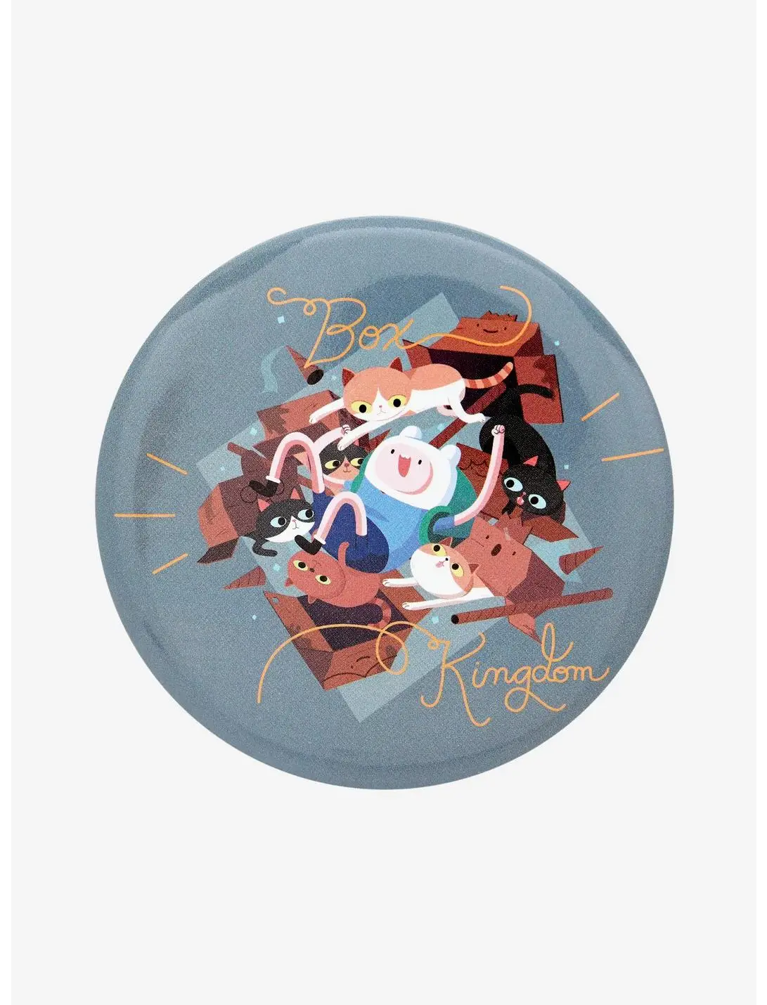 Adventure Time Finn Box Kingdom Button Pin