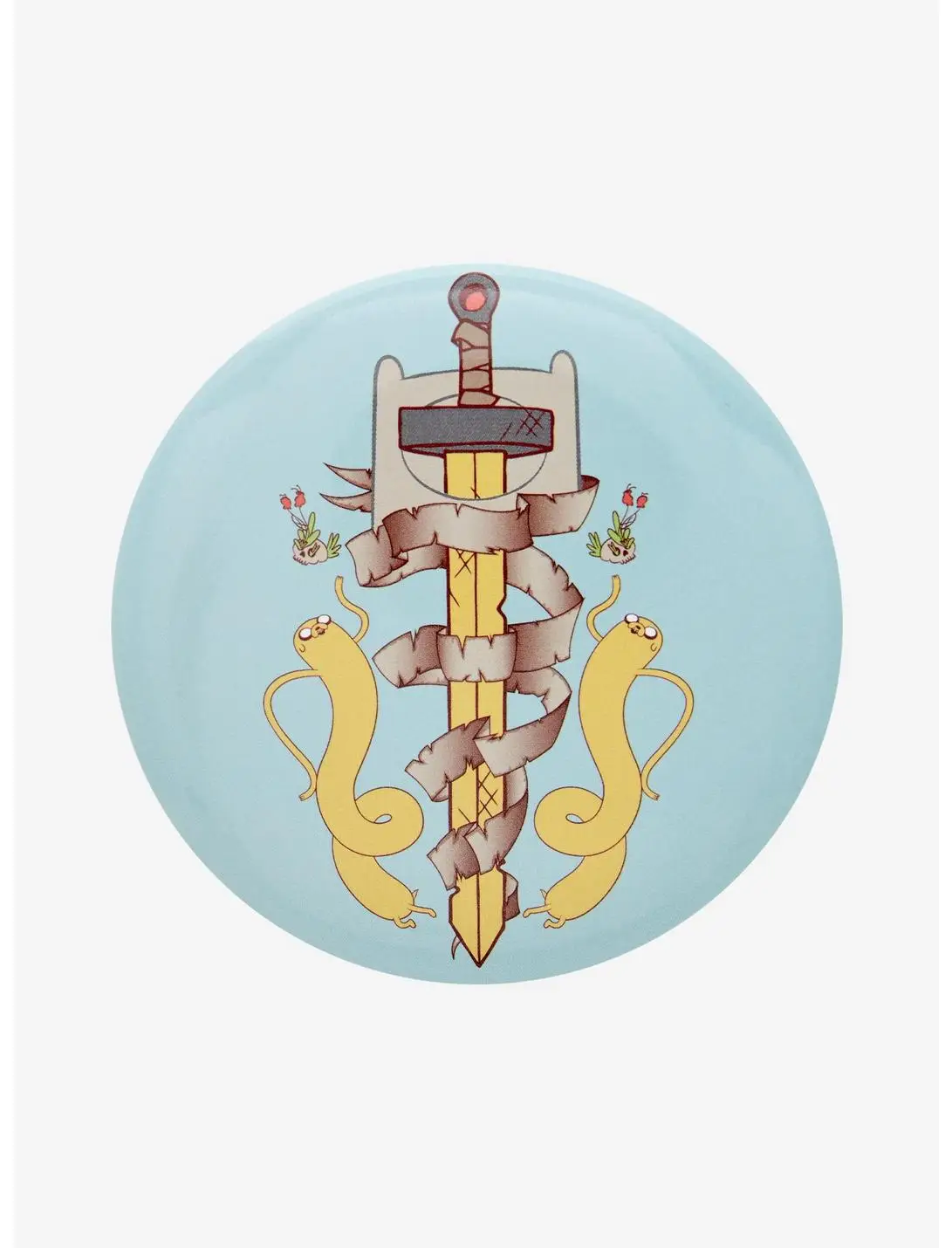 Adventure Time Sword Button Pin