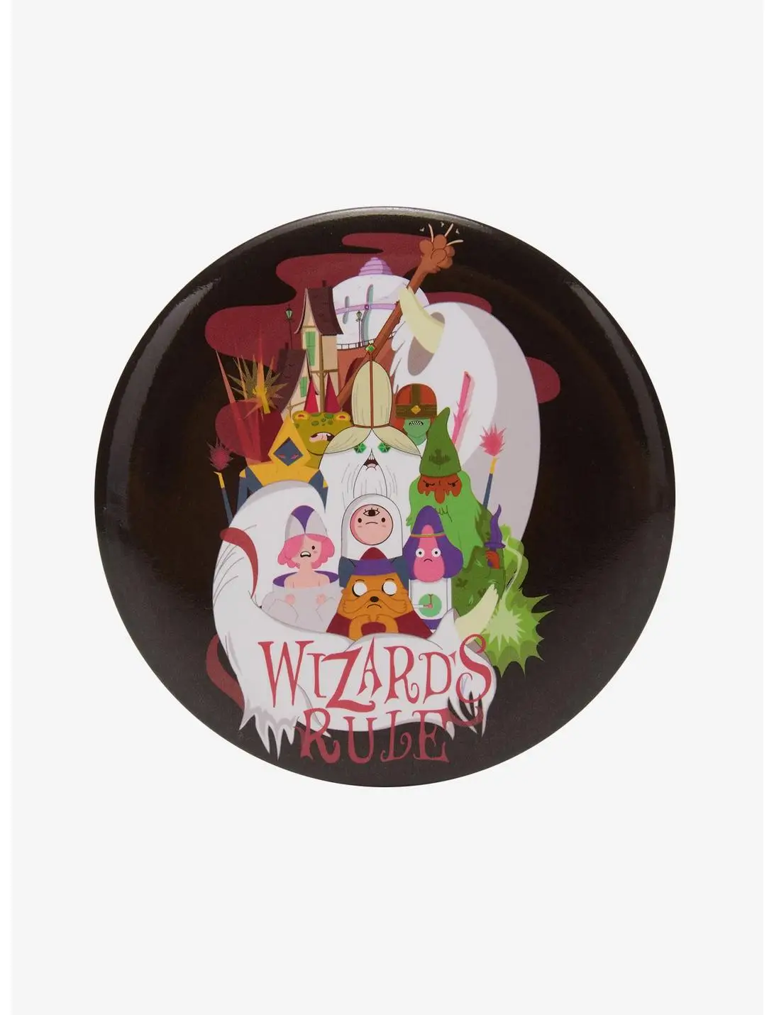 Adventure Time Wizards Rule Circle Button Pin