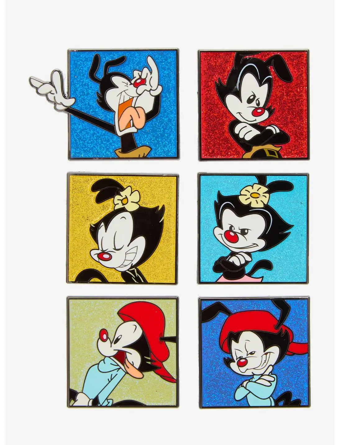 Animaniacs Character Color Portraits Glitter Blind Box Enamel Pin - BoxLunch Exclusive