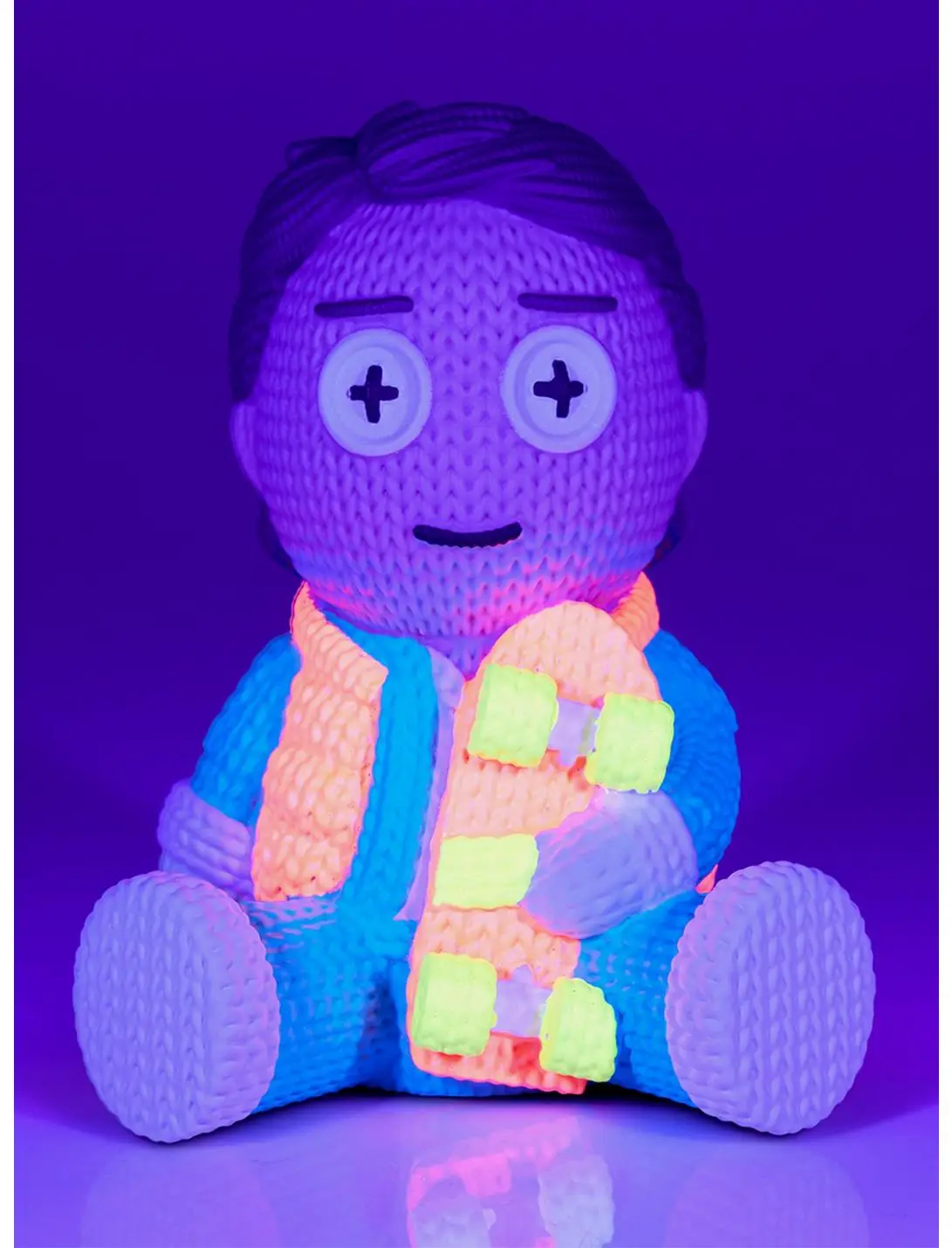 Back to the Future Marty Skateboard 148 Limited Edition Blacklight Handmade by Robots Vinyl Figure