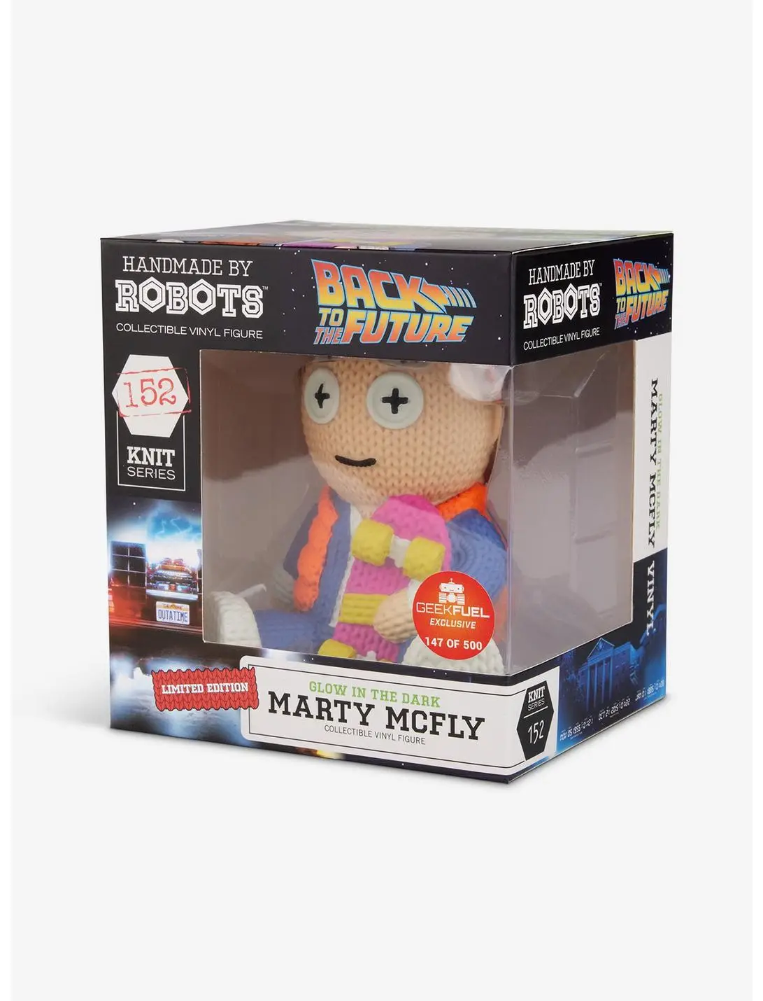 Back to the Future Marty Skateboard 152 Limited Edition Glow In The Dark Handmade by Robots Vinyl Figure