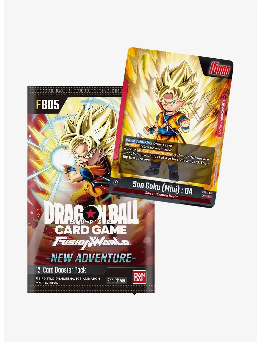 Bandai Namco Dragon Ball Super Card Game Fusion World New Adventure Booster Pack