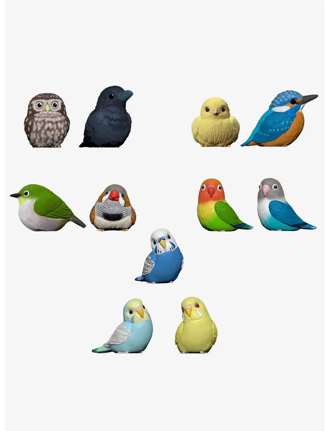 Bandai Namco Shokugan Tenori Friends Birds Blind Box Figure