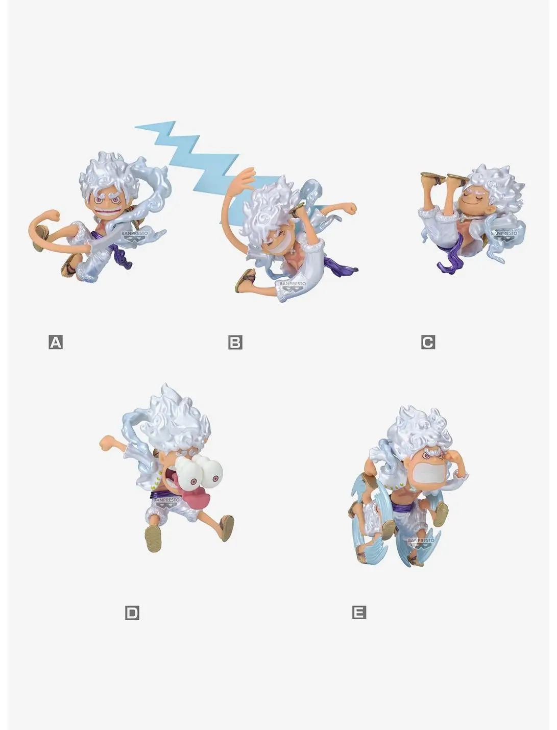 Banpresto One Piece World Collectable Figure Monkey D. Luffy Gear Blind Box Figure (Special Metallic Color Ver.)