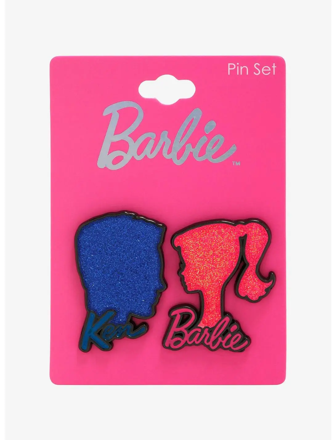 Barbie and Ken Silhouette Pin Set - BoxLunch Exclusive
