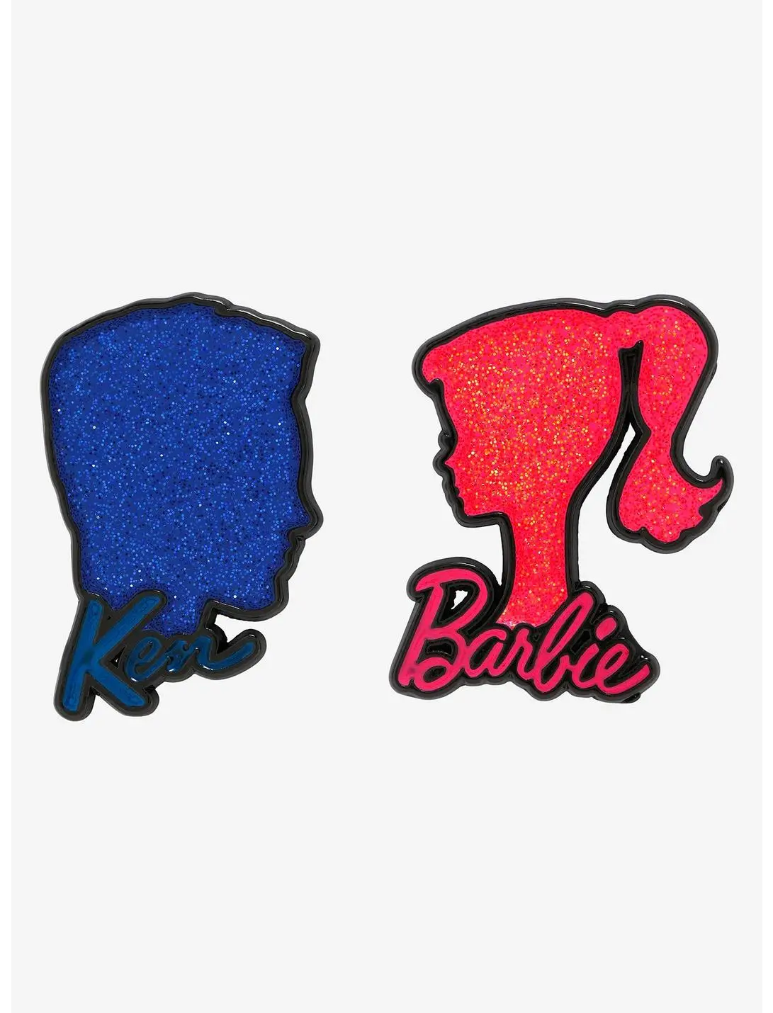 Barbie and Ken Silhouette Pin Set - BoxLunch Exclusive