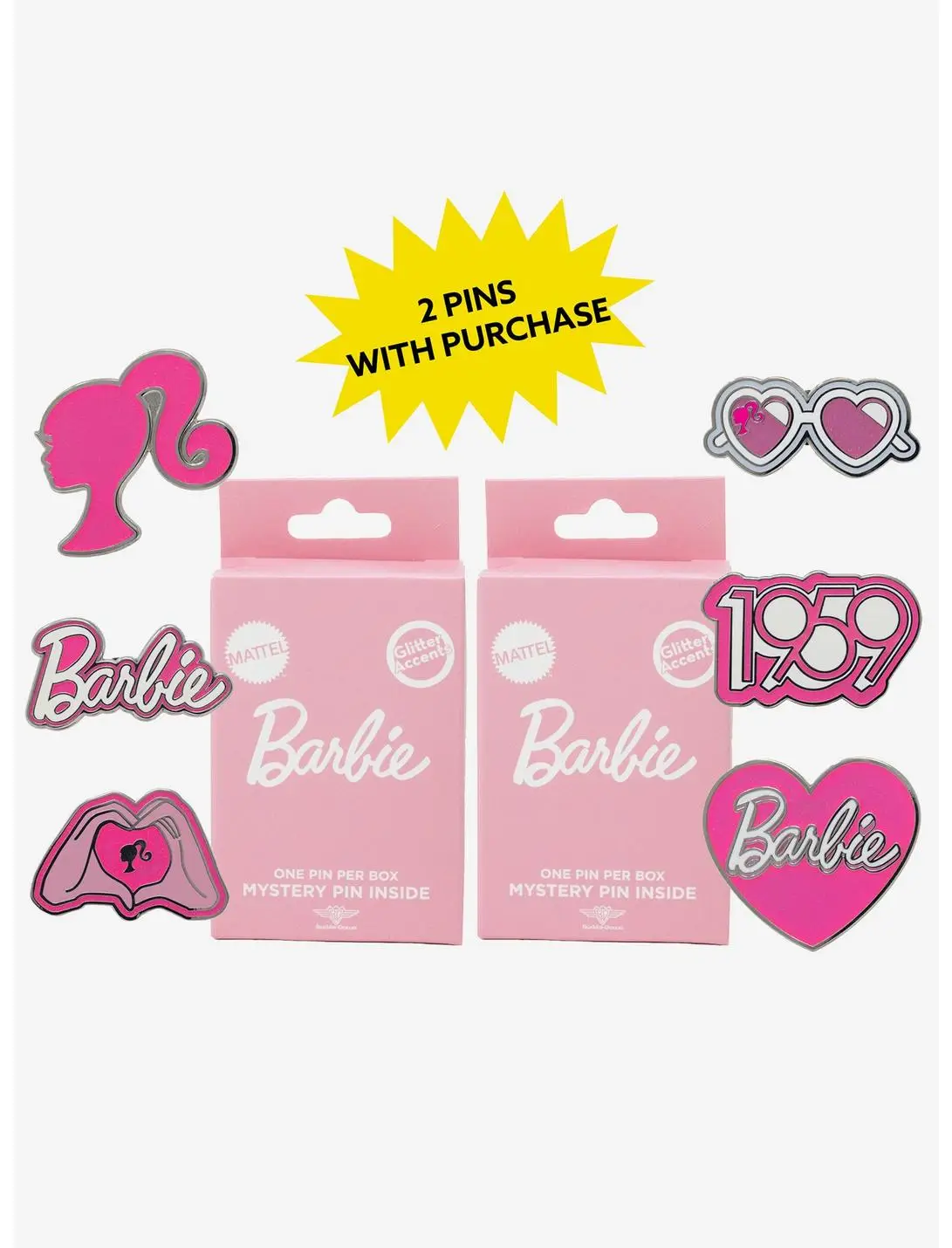 Barbie Mystery Enamel Pin Blind Box Series 2 Pack