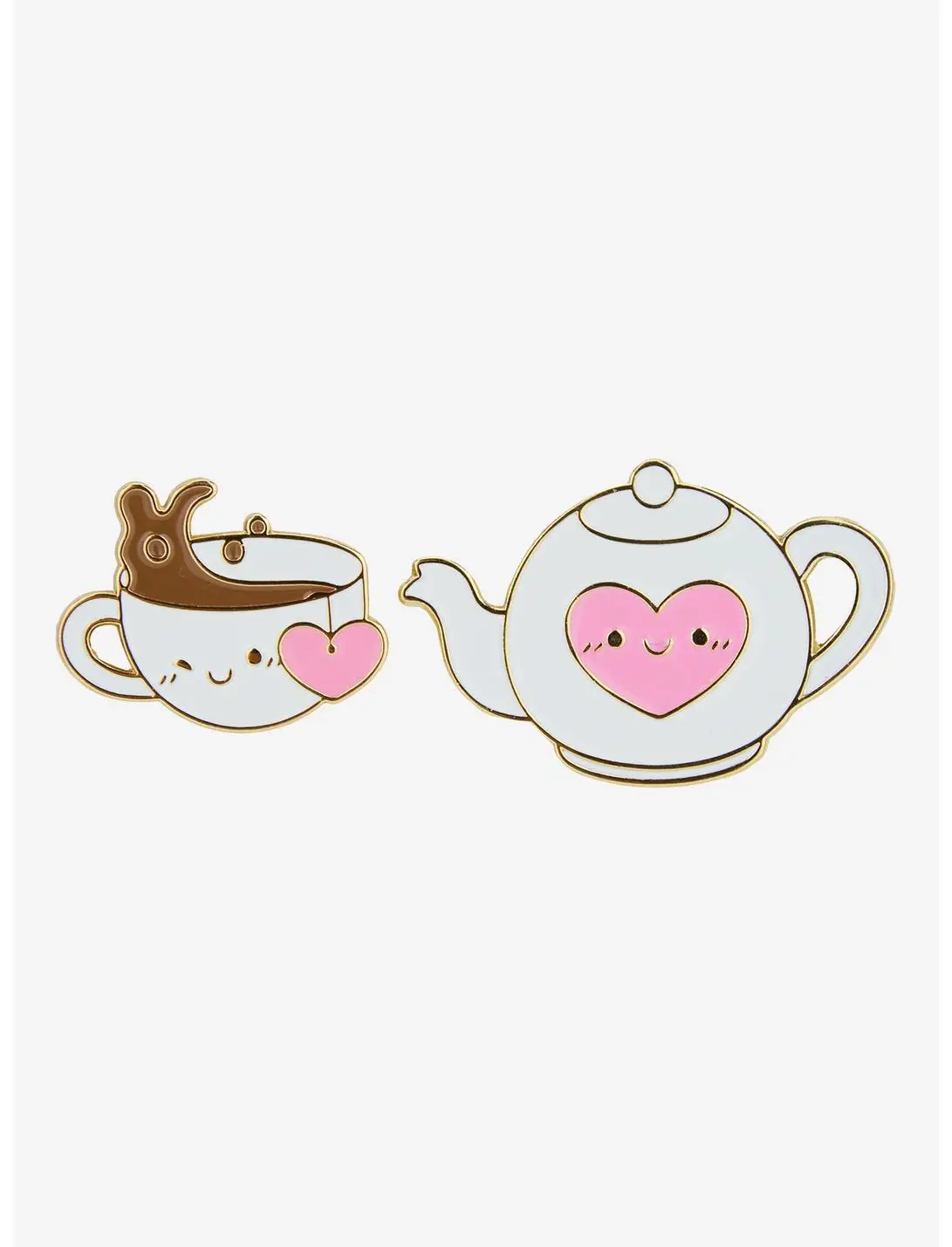 Best Teas Teapot and Cup Enamel Pin Set
