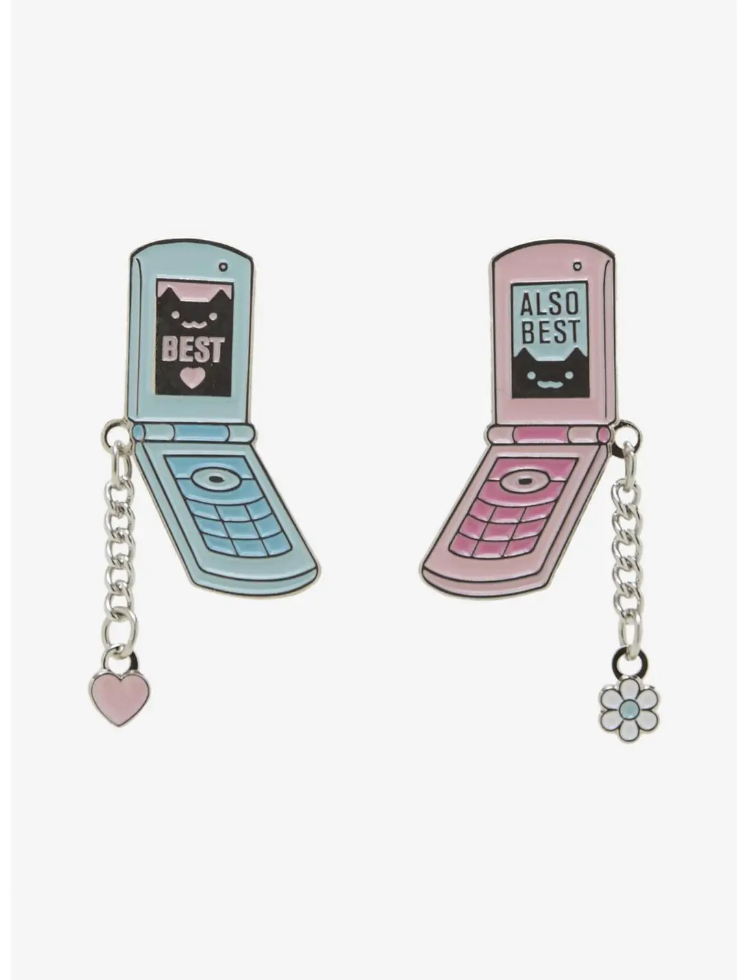 BFFs 4 Eva Cat Phones Bestie Enamel Pin Set
