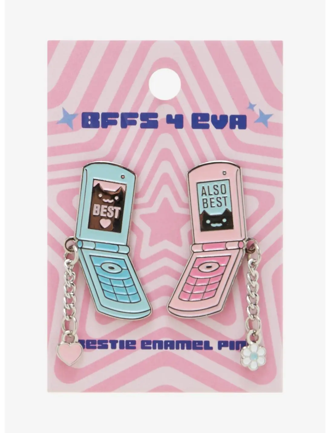 BFFs 4 Eva Cat Phones Bestie Enamel Pin Set
