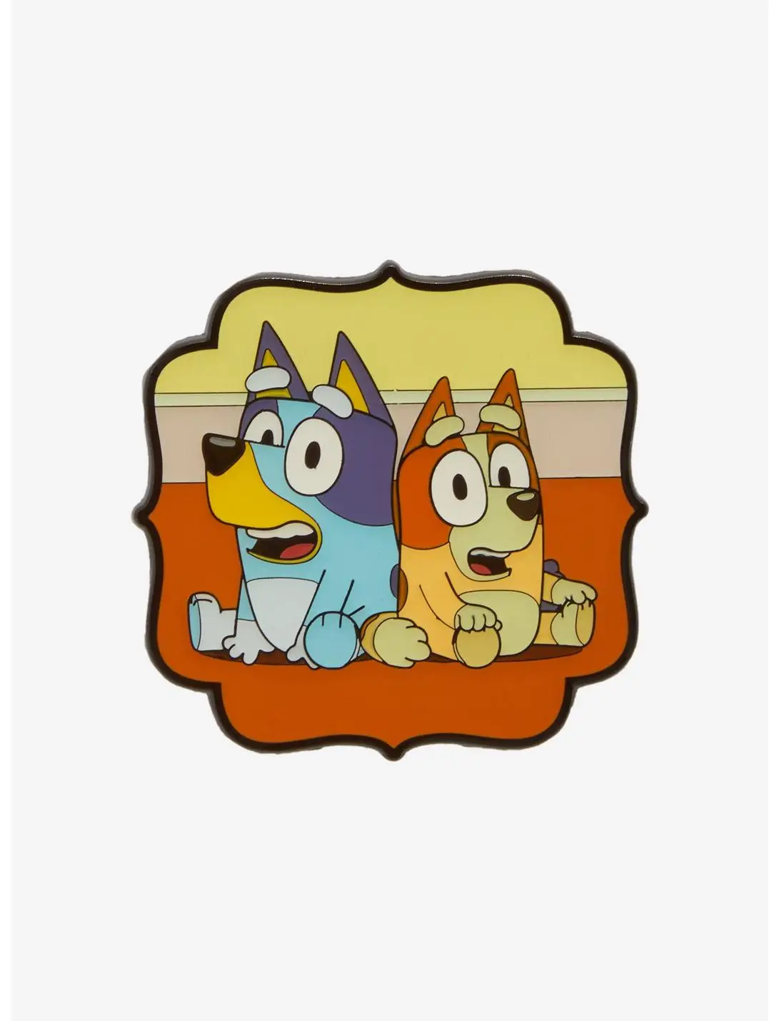 Bluey Bingo & Bluey Perched Enamel Pin — BoxLunch Exclusive