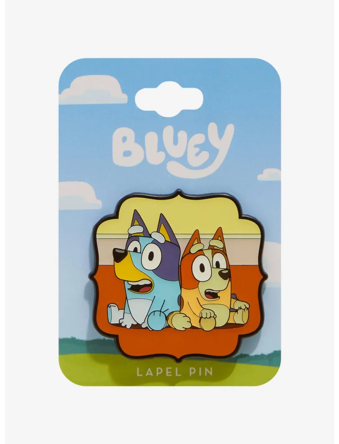 Bluey Bingo & Bluey Perched Enamel Pin — BoxLunch Exclusive