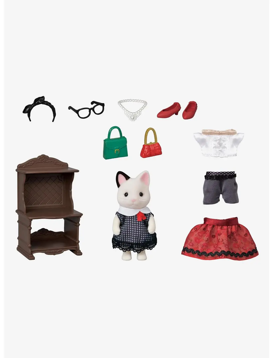 Calico Critters Fashion Play Set Town Girl Series Tuxedo Cat Figure Set