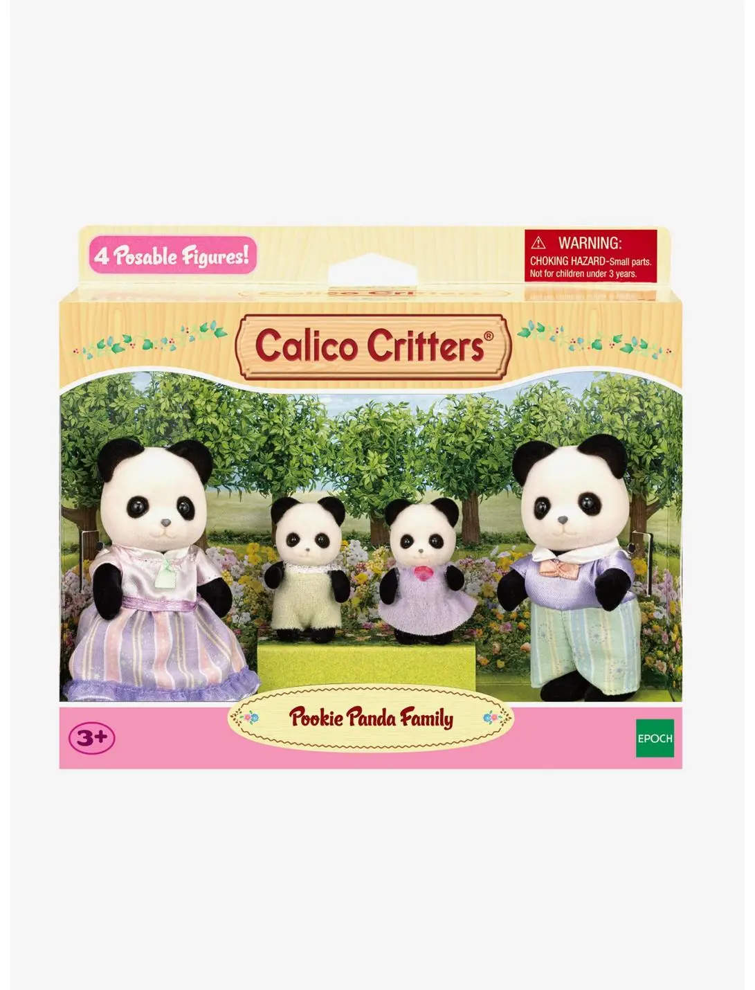 Calico Critters Pookie Panda Family Figure Set