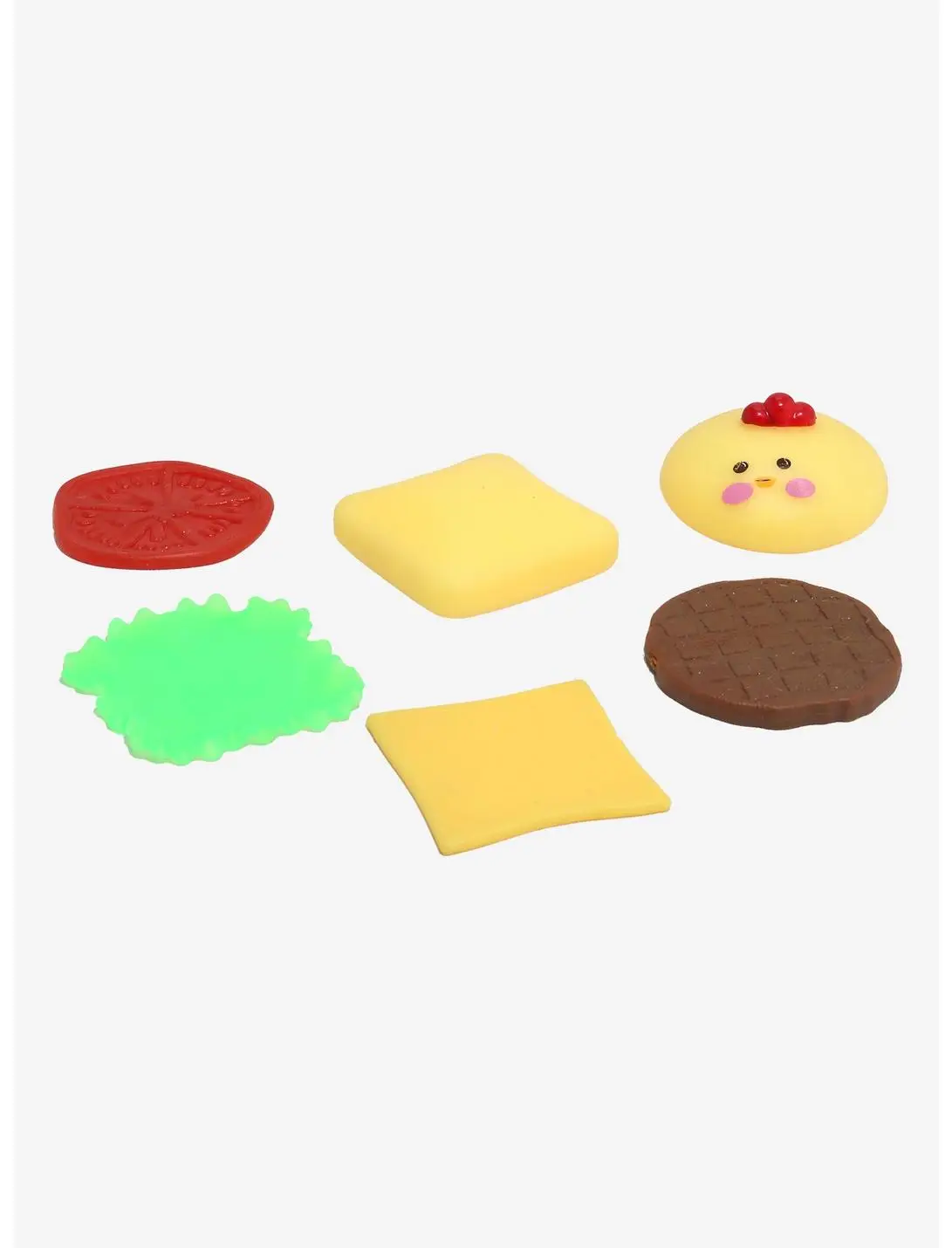 Chicken Burger Buildable Squishy Toy Set