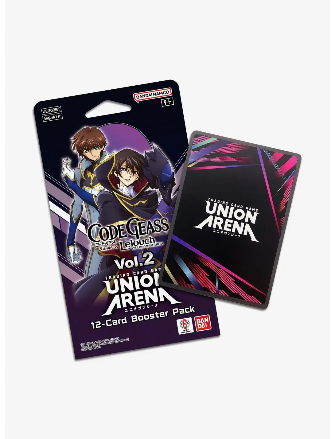 Code Geass Lelouch of the Rebellion Union Arena Trading Card Game Volume 2 Booster Pack
