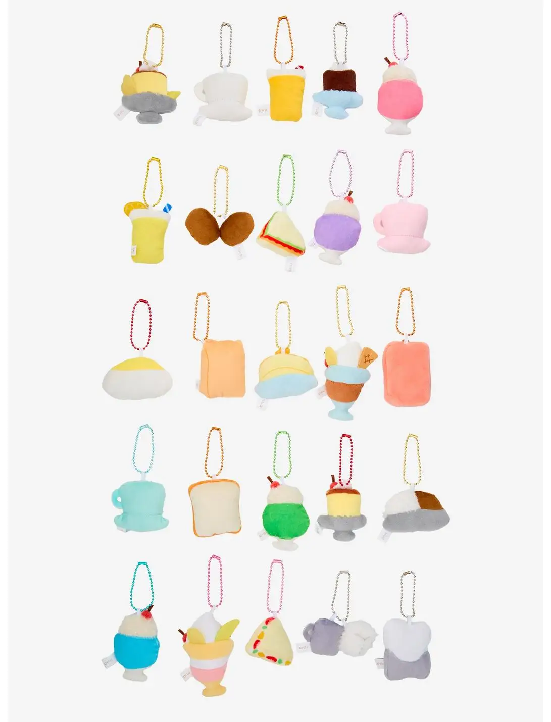 Coffee Shop Snacks Blind Assorted Plush Keychain