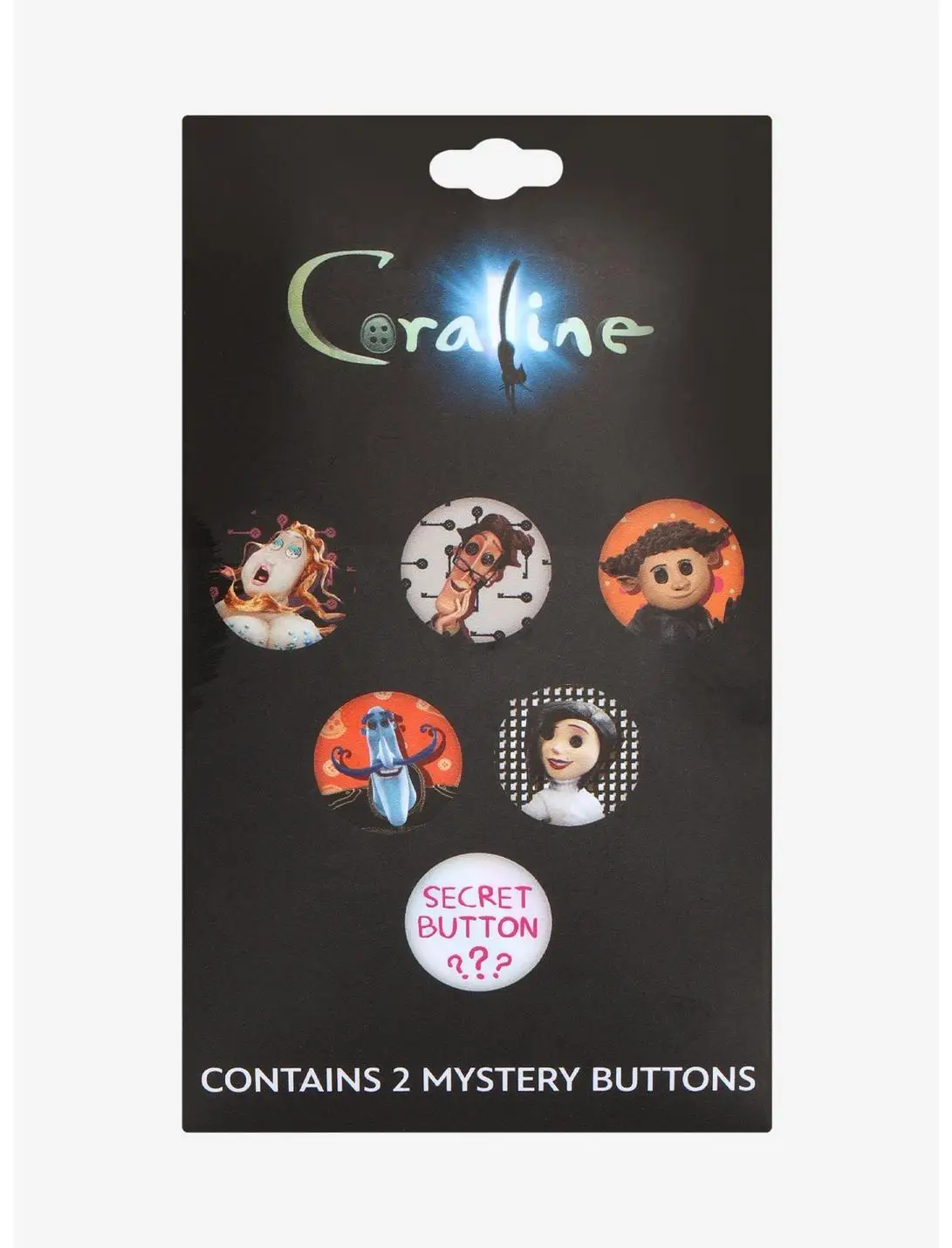 Coraline Character Blind Bag Button Pin Set — BoxLunch Exclusive