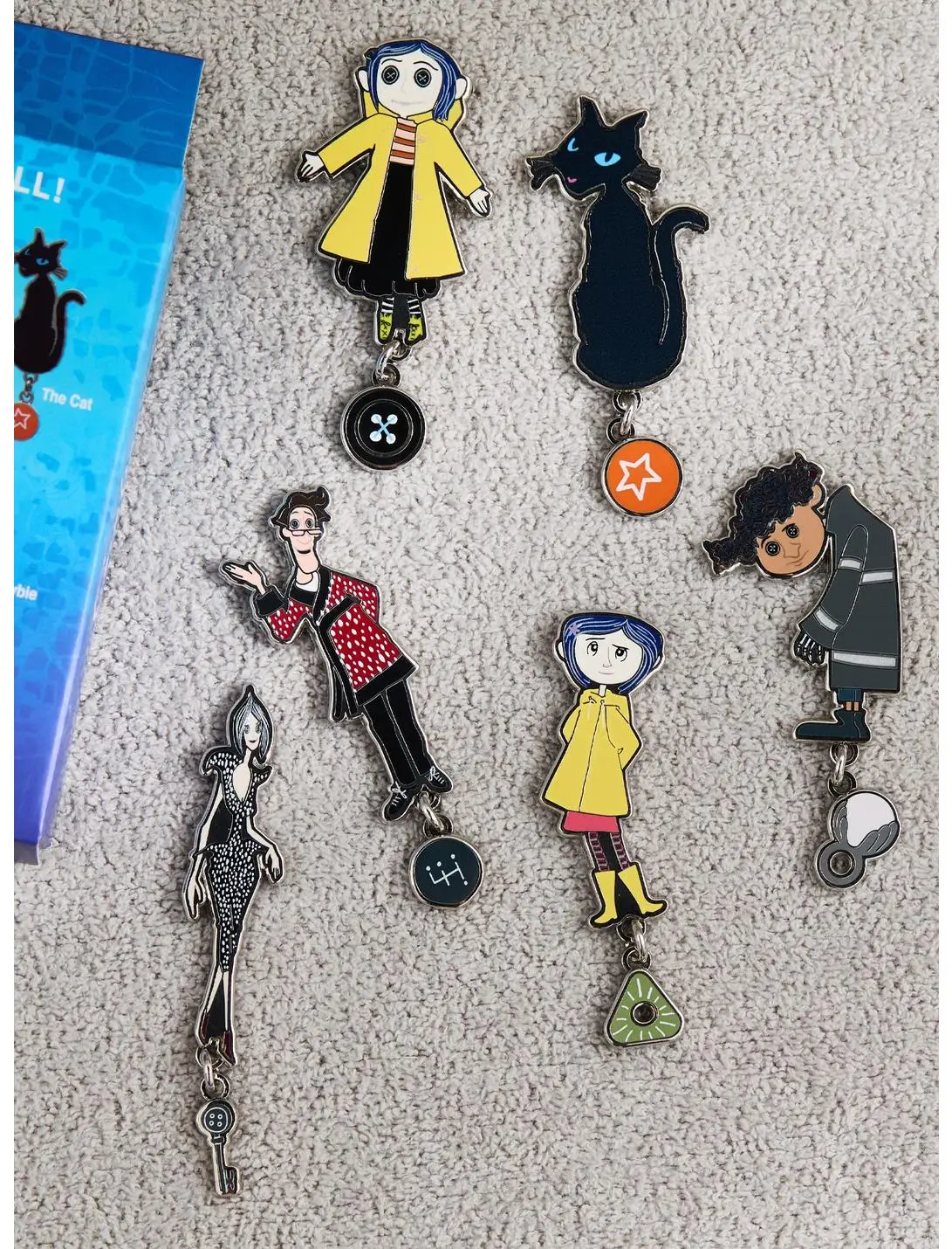 Coraline Characters Dangling Charm Blind Box Enamel Pin - BoxLunch Exclusive
