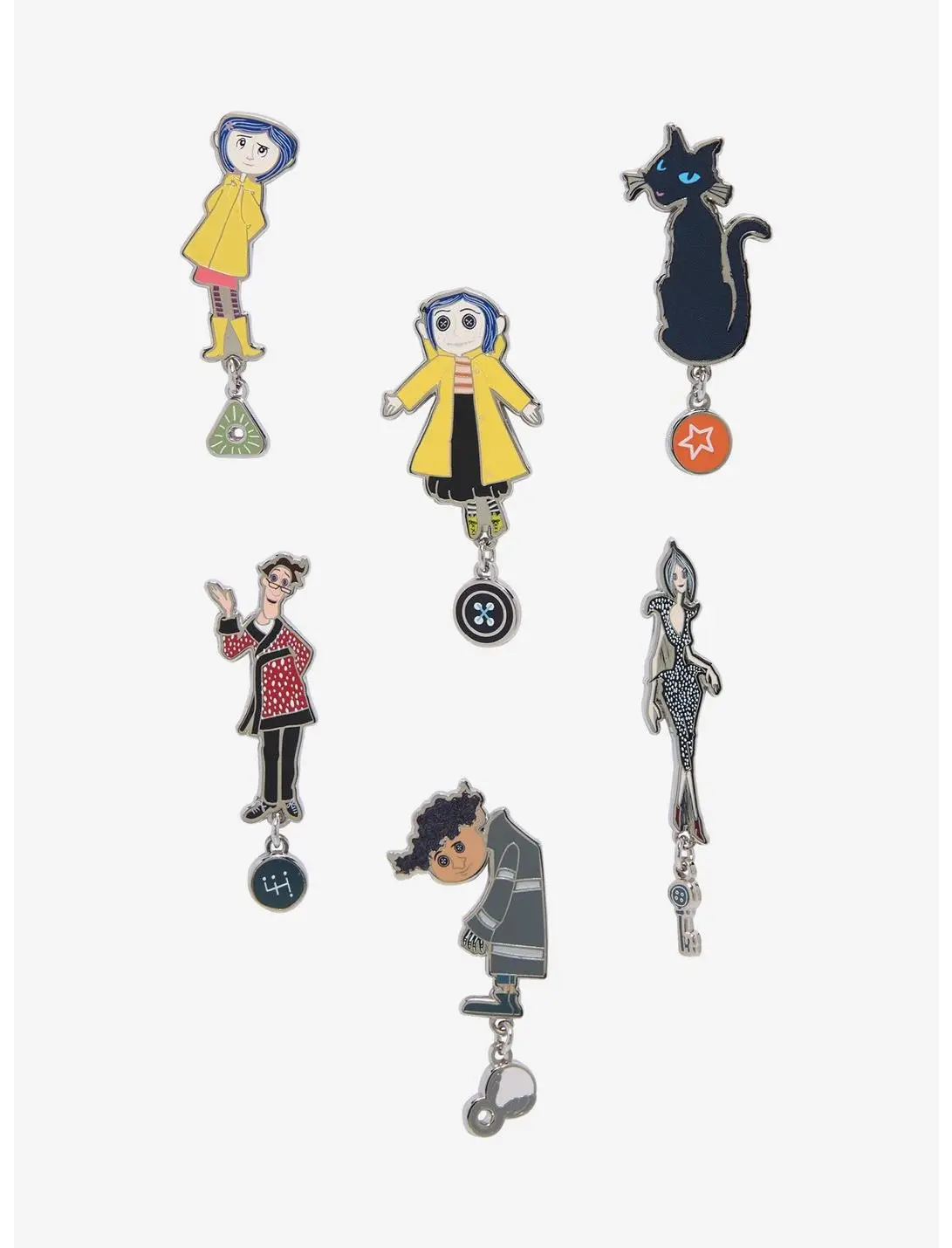 Coraline Characters Dangling Charm Blind Box Enamel Pin - BoxLunch Exclusive