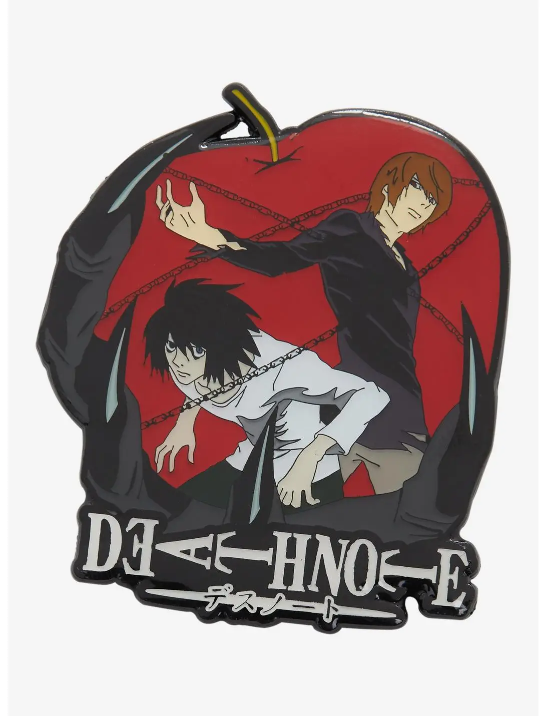 Death Note Apple Light & L Enamel Pin - BoxLunch Exclusive