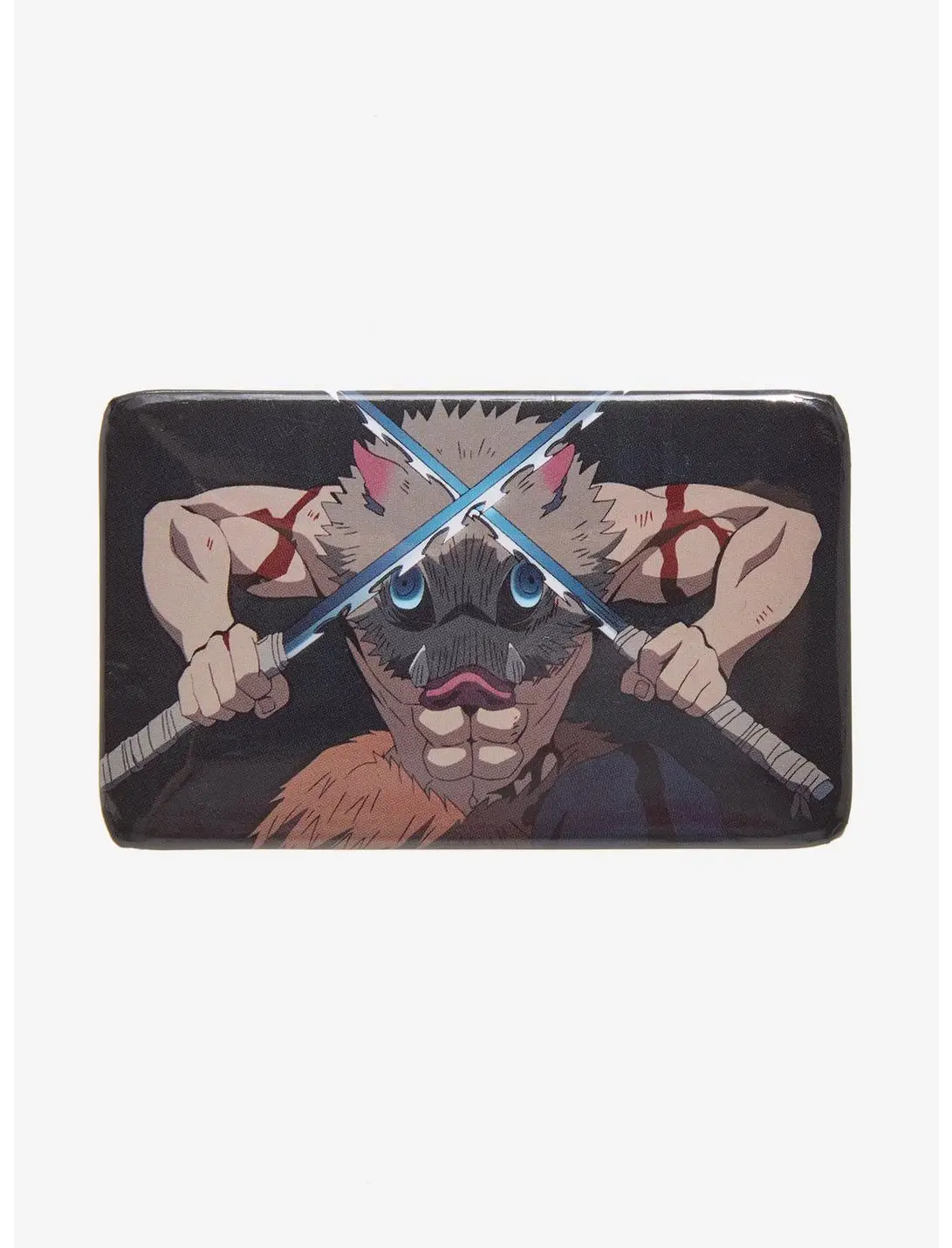 Demon Slayer: Kimetsu no Yaiba Inosuke Portrait Rectangle Button Pin