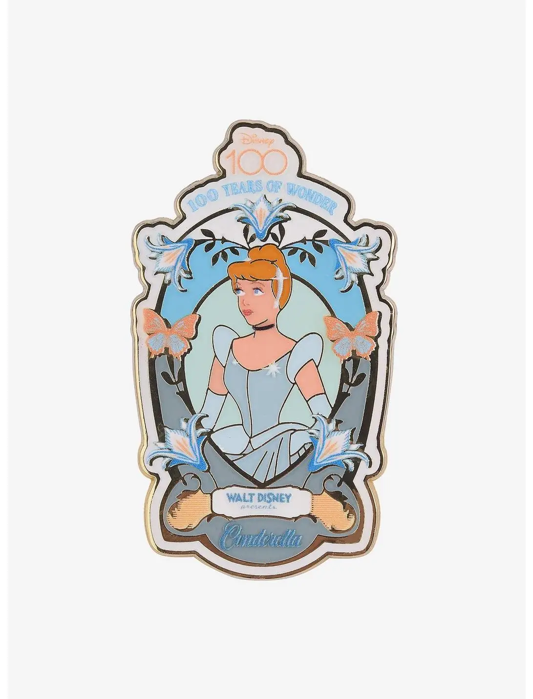 Disney 100 Cinderella Frame Portrait Enamel Pin - BoxLunch Exclusive
