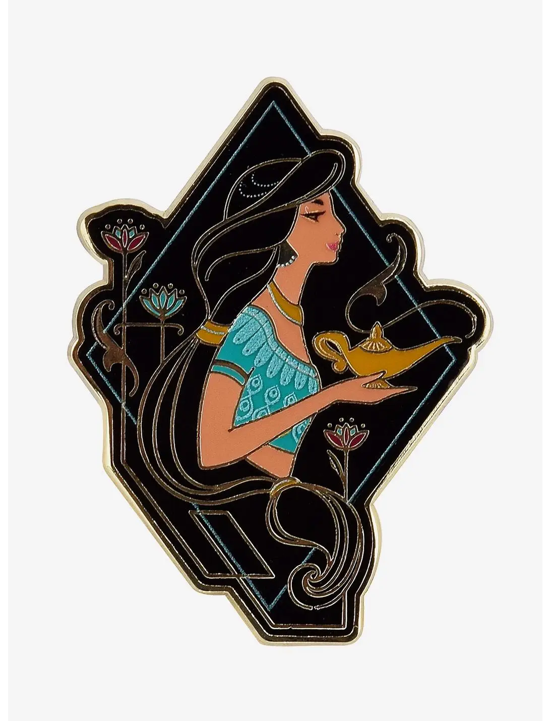 Disney Aladdin Jasmine Portrait Enamel Pin - BoxLunch Exclusive