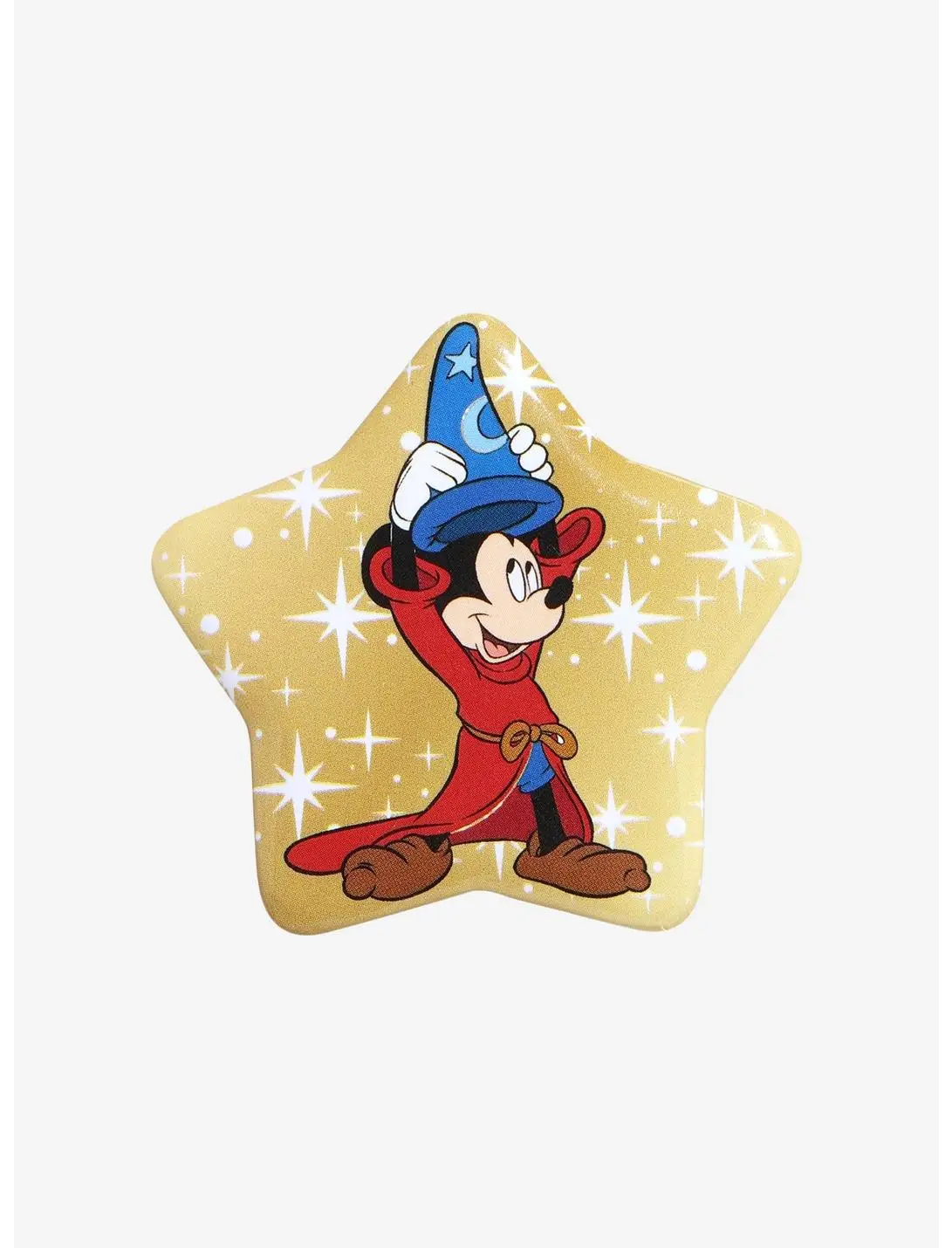 Disney Fantasia Sorcerer Mickey Star-Shaped Button Pin — BoxLunch Exclusive