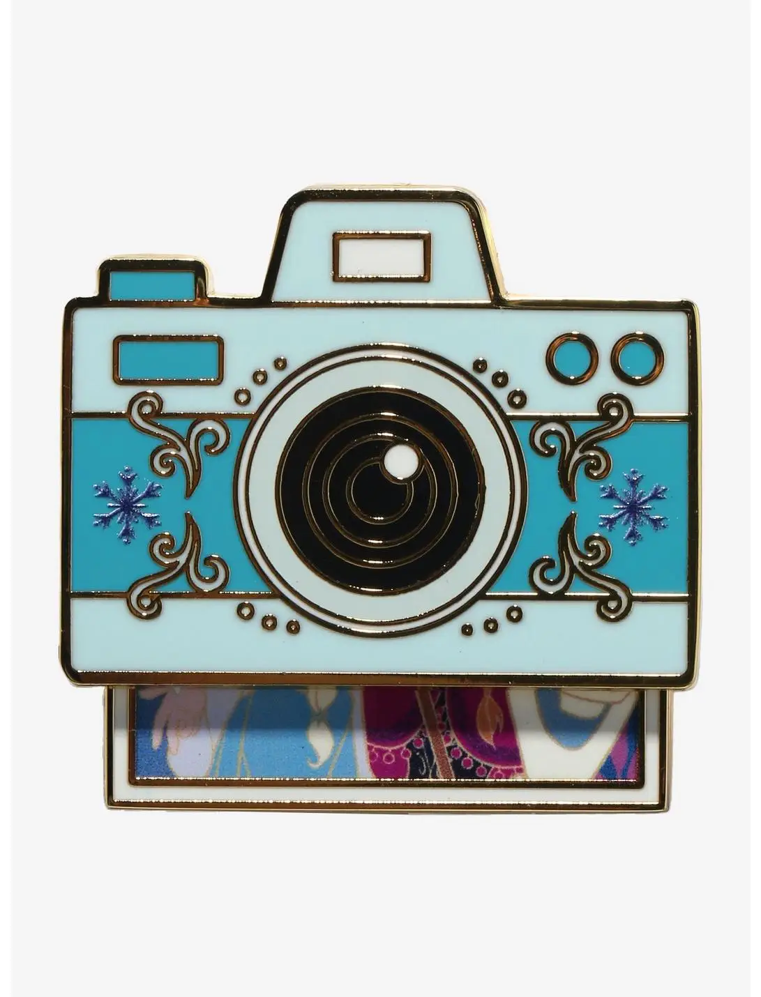 Disney Frozen Anna & Elsa Instant Camera Enamel Pin