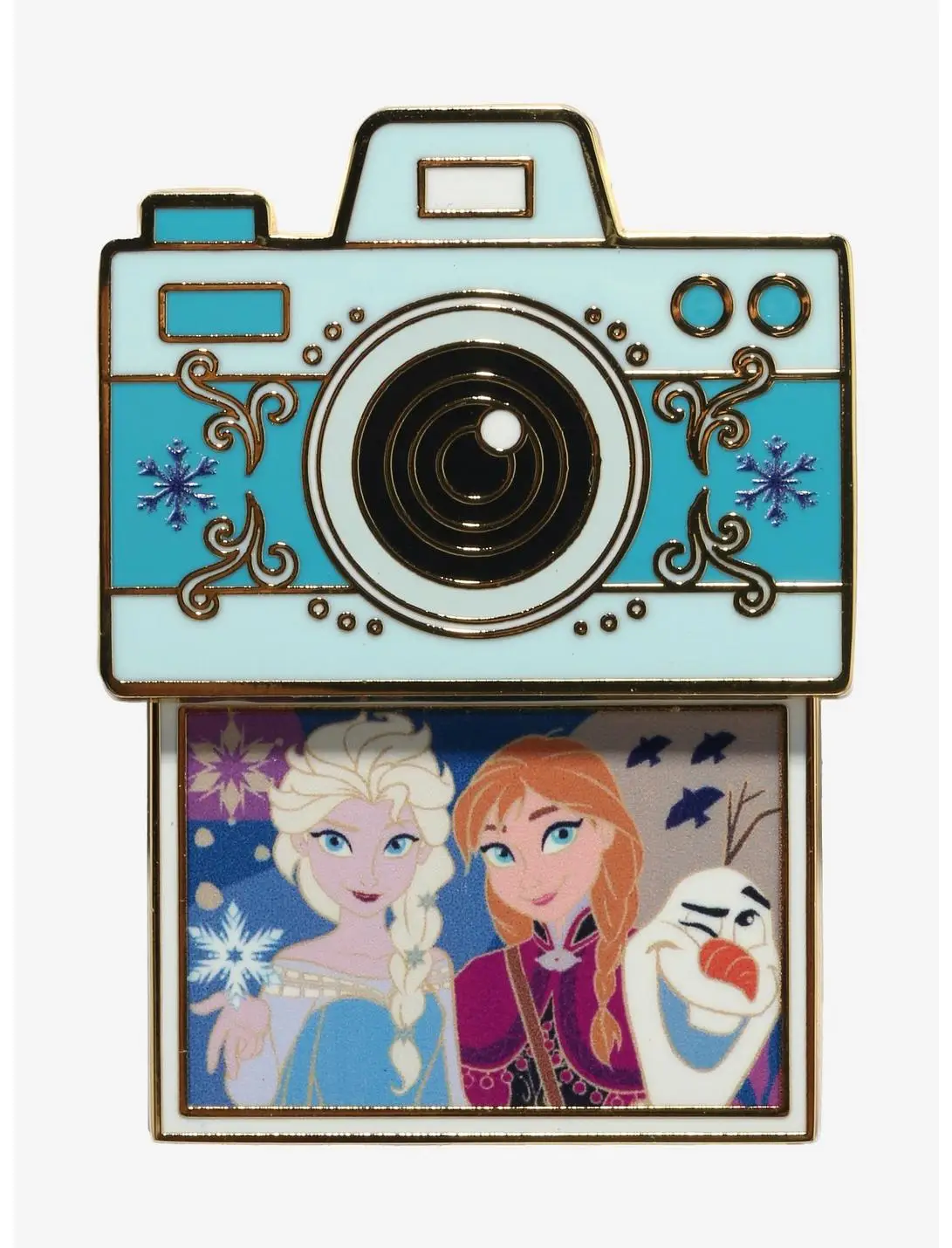 Disney Frozen Anna & Elsa Instant Camera Enamel Pin