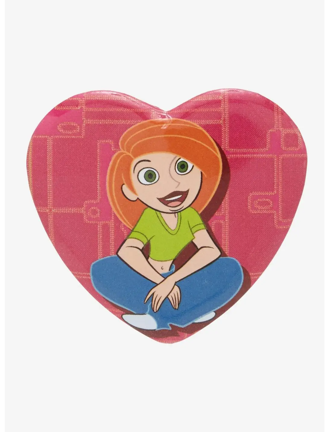 Disney Kim Possible Heart Button Pin