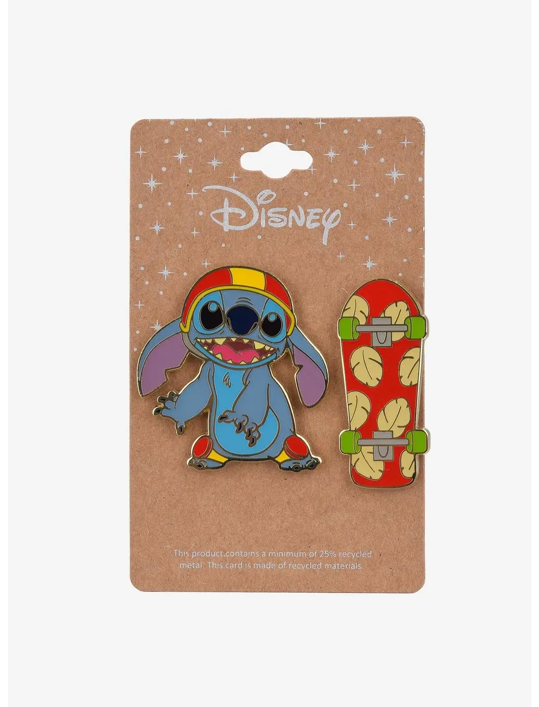 Disney Lilo & Stitch Skateboarding Stitch Enamel Pin Set - BoxLunch Exclusive