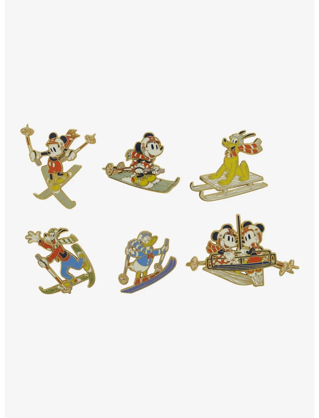 Disney Mickey and Friends Skiing Adventure Blind Box Enamel Pin — BoxLunch Exclusive