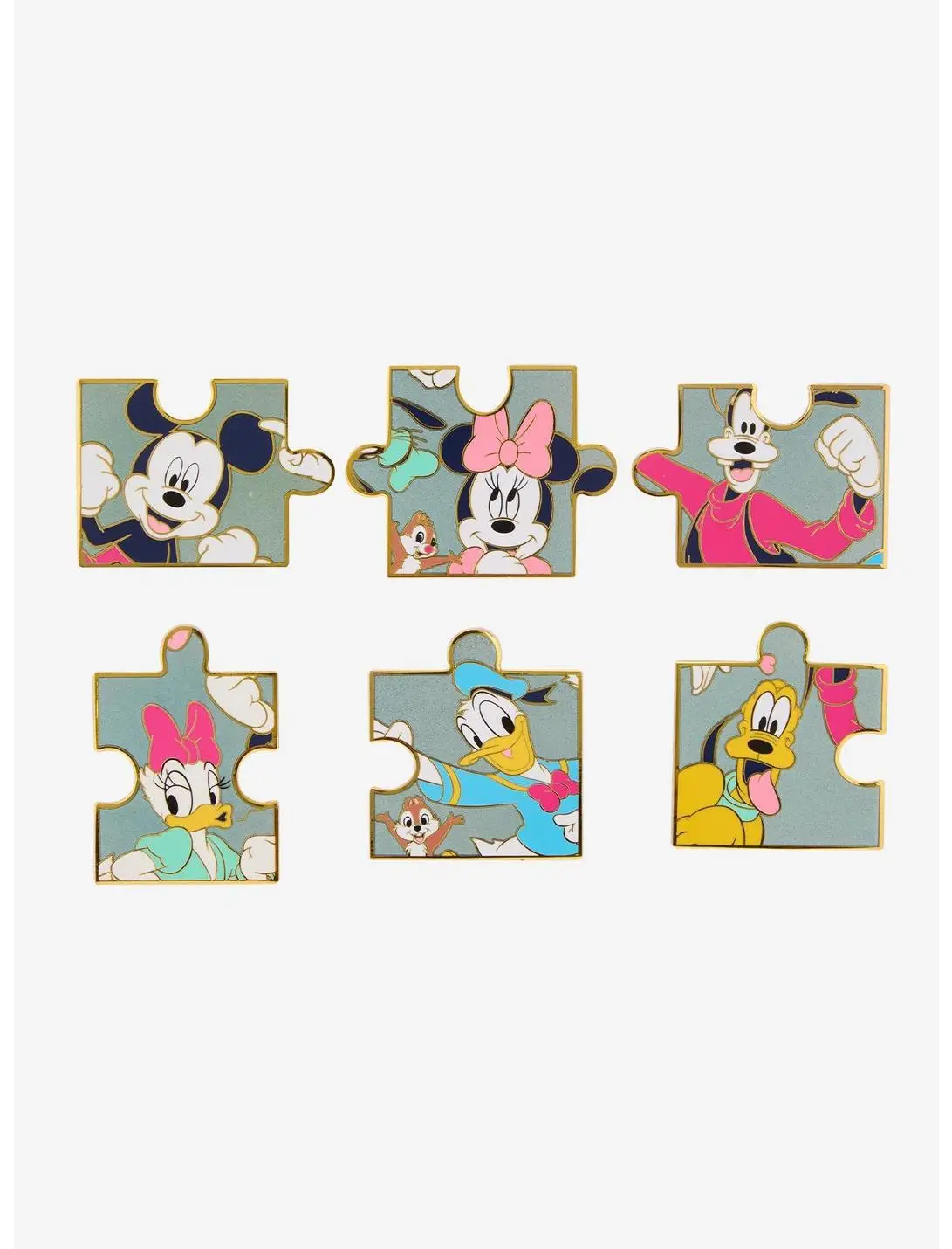 Disney Mickey Mouse & Friends Puzzle Pieces Blind Box Enamel Pin - BoxLunch Exclusive