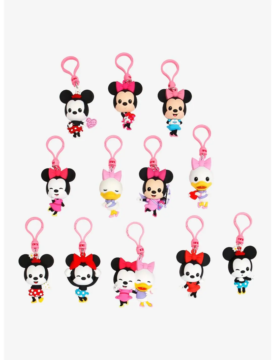 Disney Minnie Mouse & Daisy Duck Valentine's Day Blind Bag Figural Bag Clip