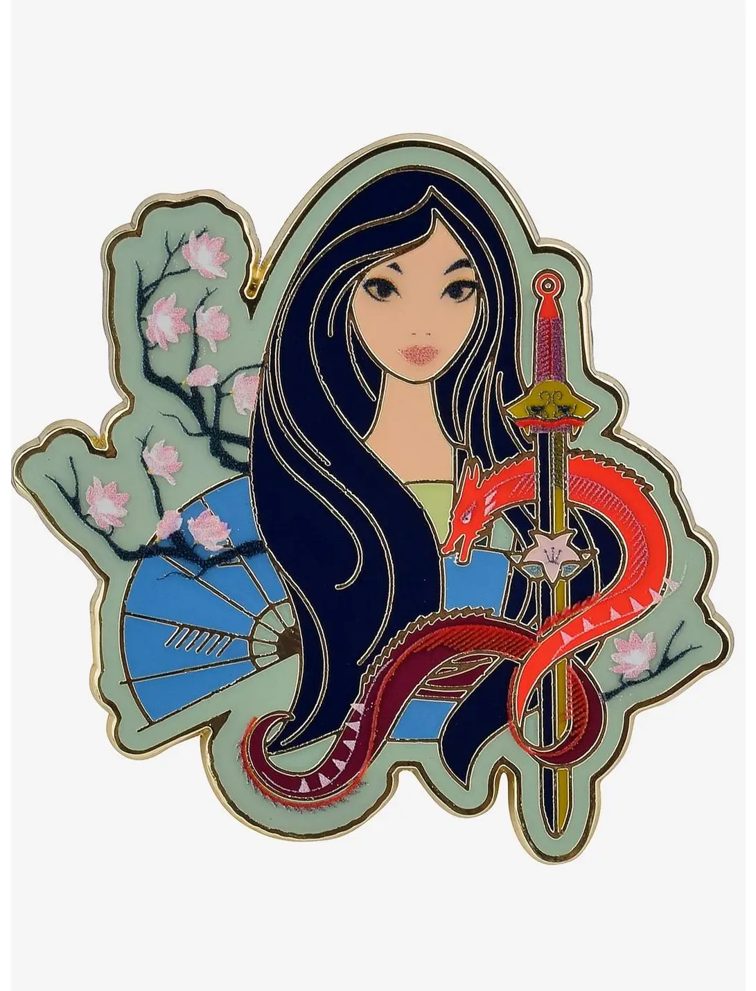 Disney Mulan Portrait Enamel Pin - BoxLunch Exclusive