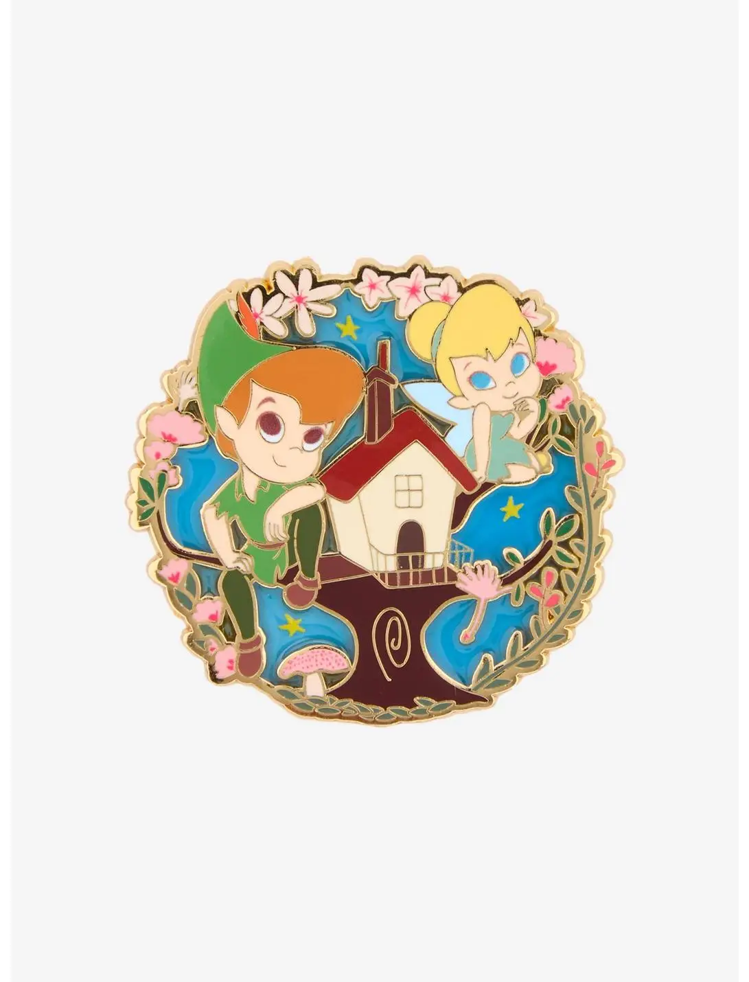 Disney Peter Pan Tink & Peter Tree House Enamel Pin — BoxLunch Exclusive