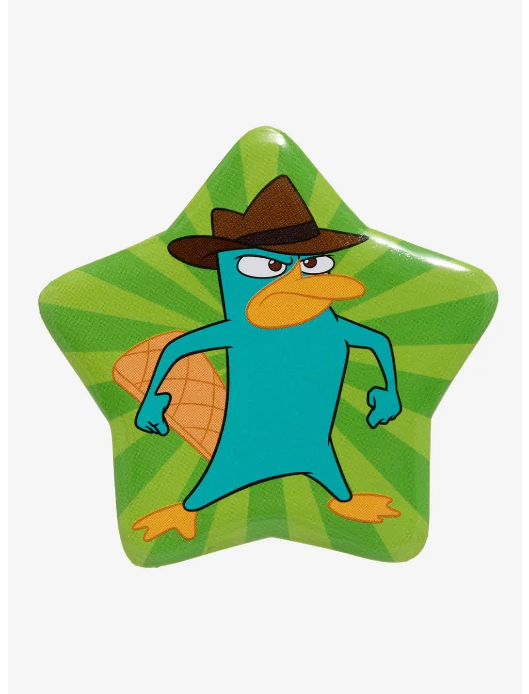 Disney Phineas and Ferb Perry the Platapus Portrait Star Button Pin