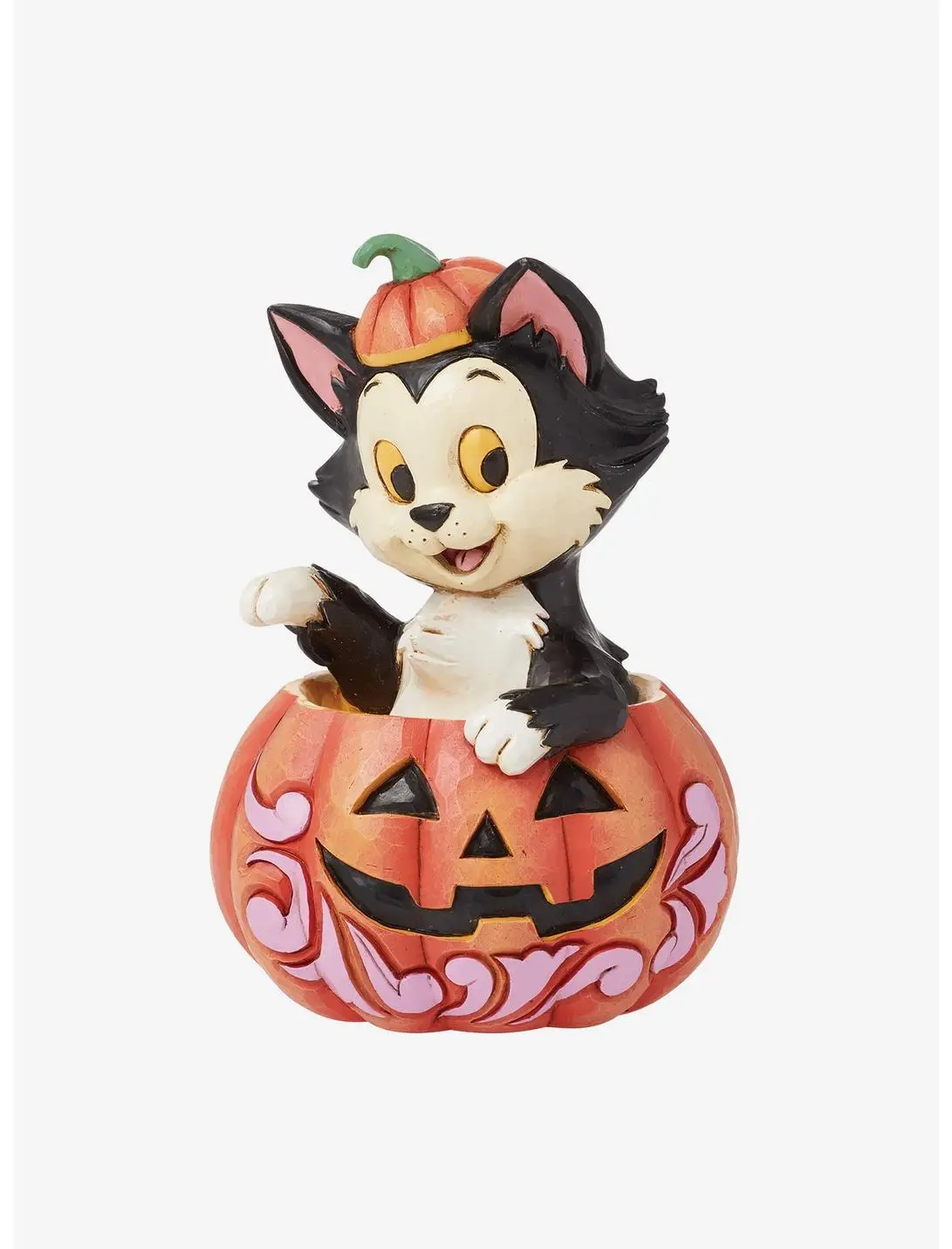 Disney Pinocchio Figaro in Jack-O-Lantern Figurine