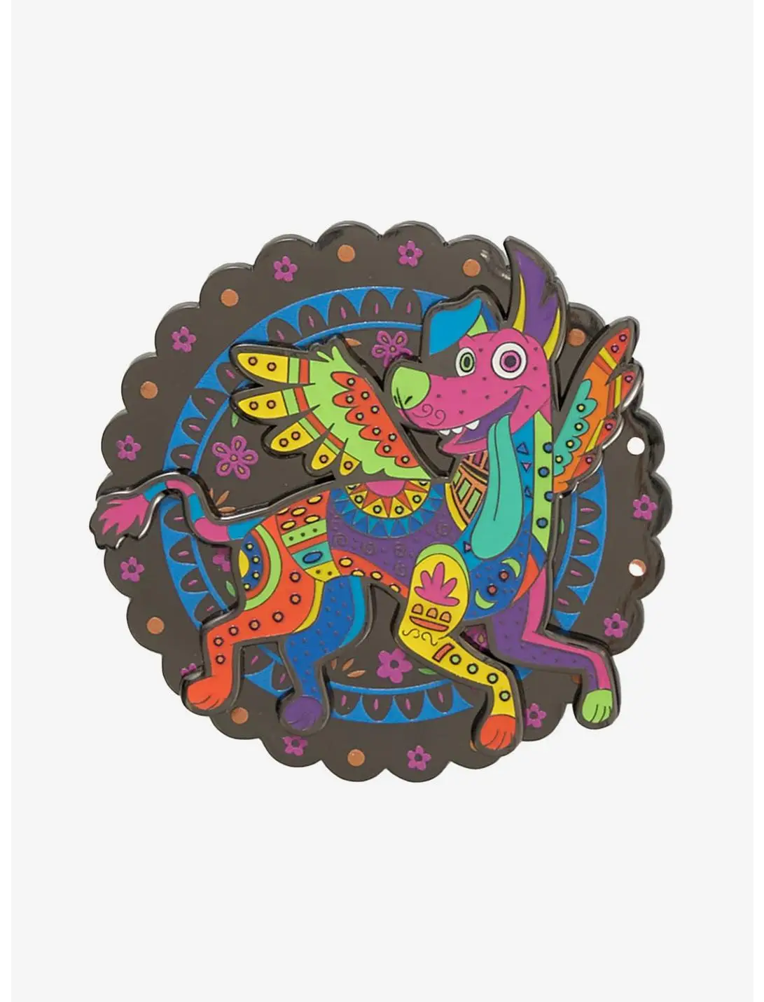 Disney Pixar Coco Dante Glow-in-the-Dark Spinning Limited Edition Enamel Pin — BoxLunch Exclusive