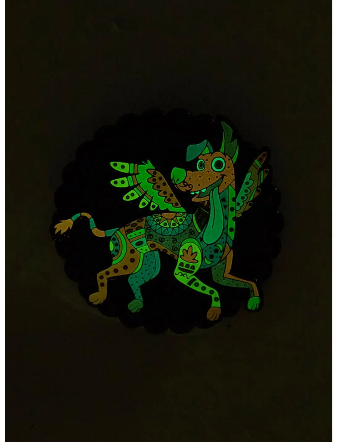 Disney Pixar Coco Dante Glow-in-the-Dark Spinning Limited Edition Enamel Pin — BoxLunch Exclusive