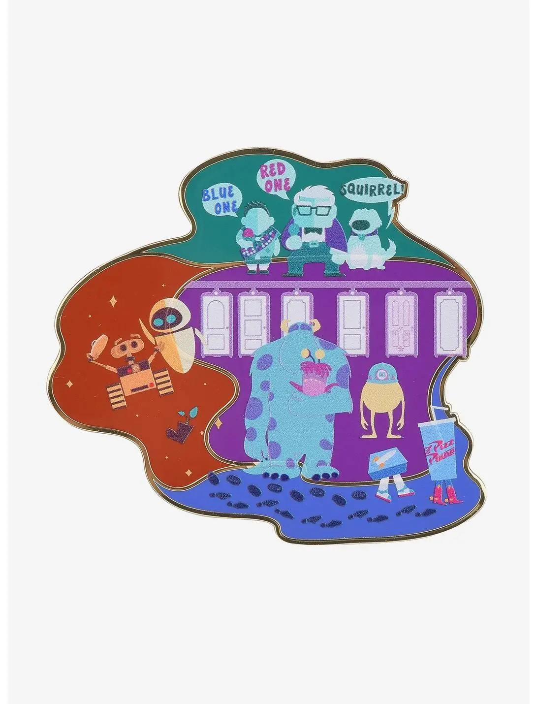 Disney Pixar Movies Collage Enamel Pin - BoxLunch Exclusive