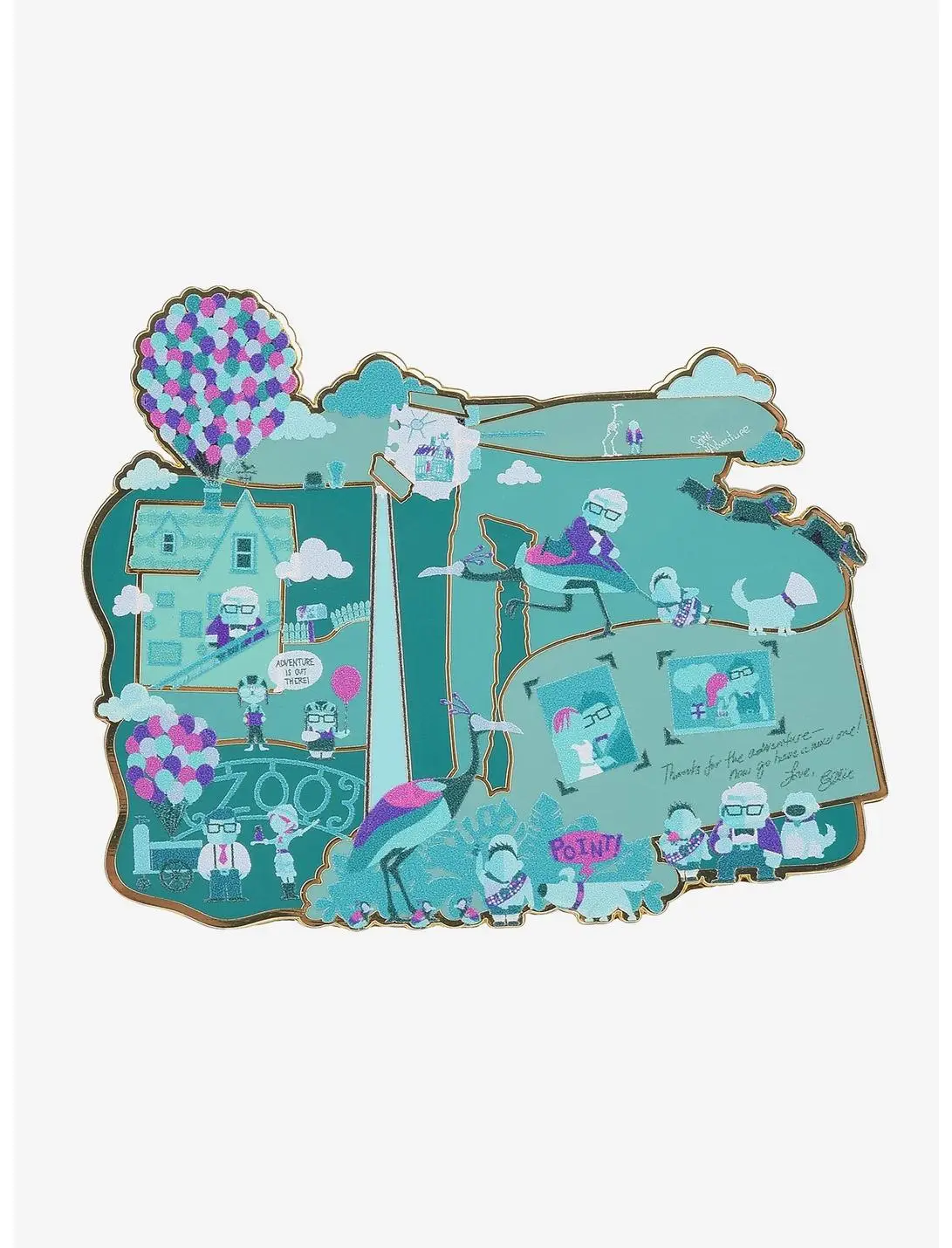 Disney Pixar Up Scenic Collage Enamel Pin - BoxLunch Exclusive