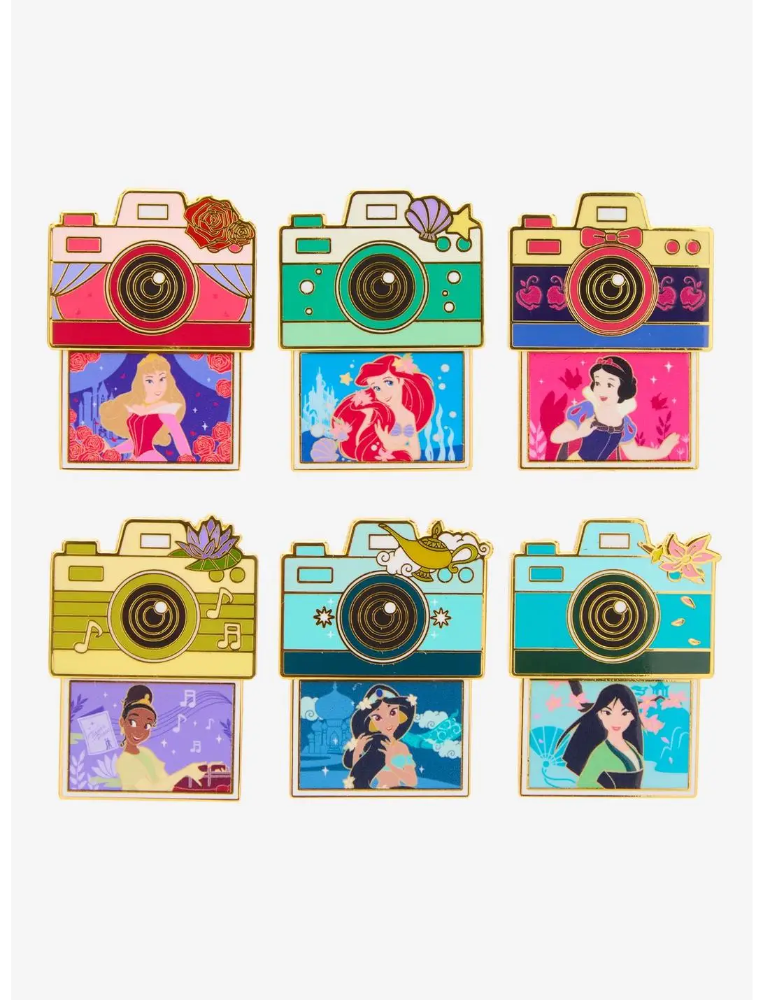 Disney Princess Camera Sliding Blind Box Enamel Pin - BoxLunch Exclusive
