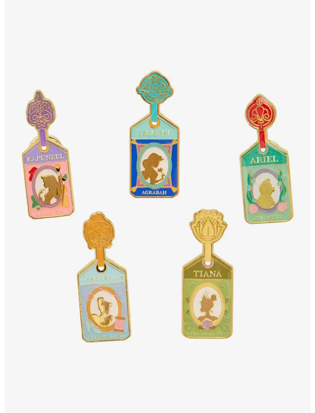 Disney Princess Luggage Tag Blind Box Enamel Pin — BoxLunch Exclusive