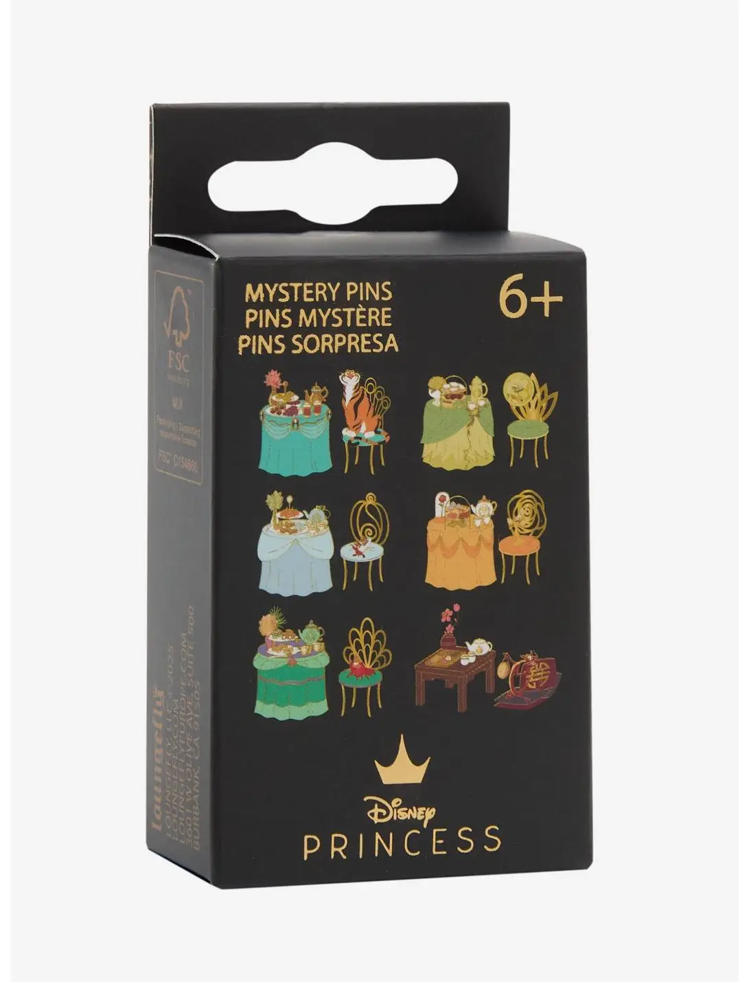 Disney Princess Tea Party Blind Box Enamel Pin Set — BoxLunch Exclusive